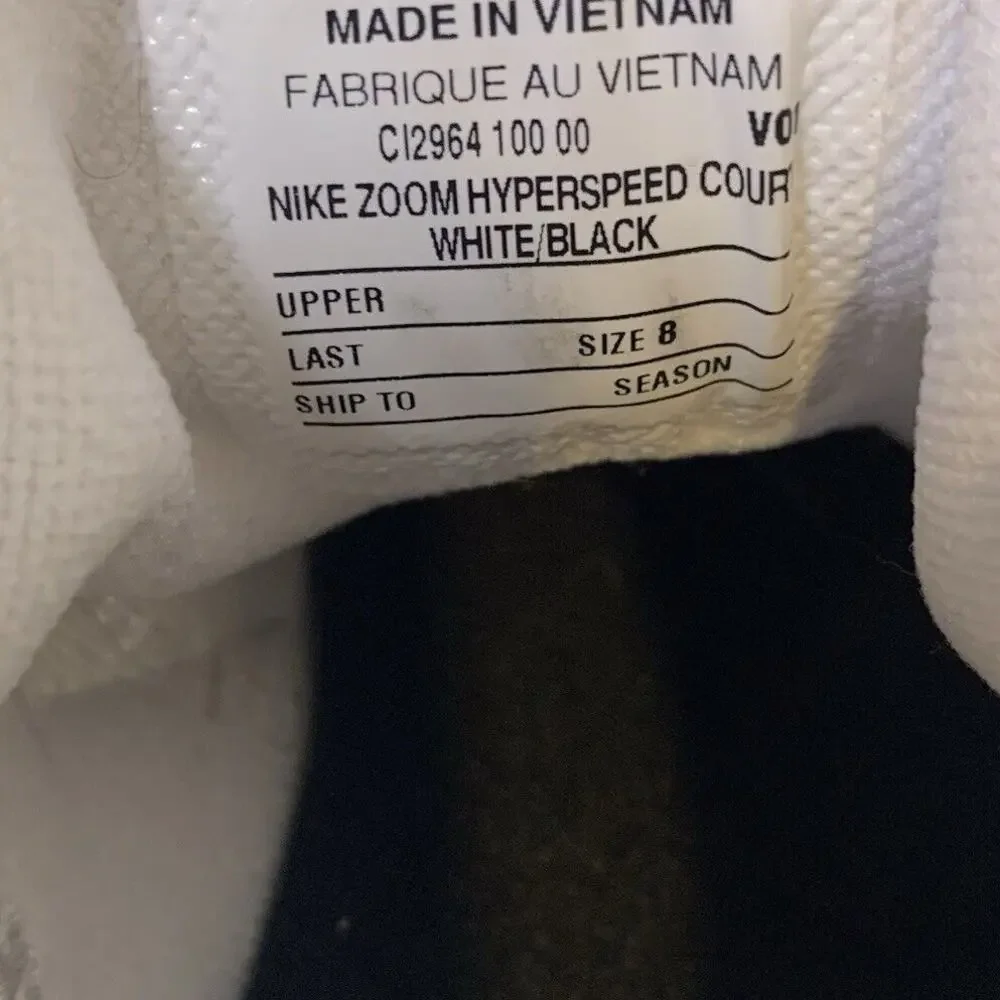 Nike White and Black Women's Athletic Shoes